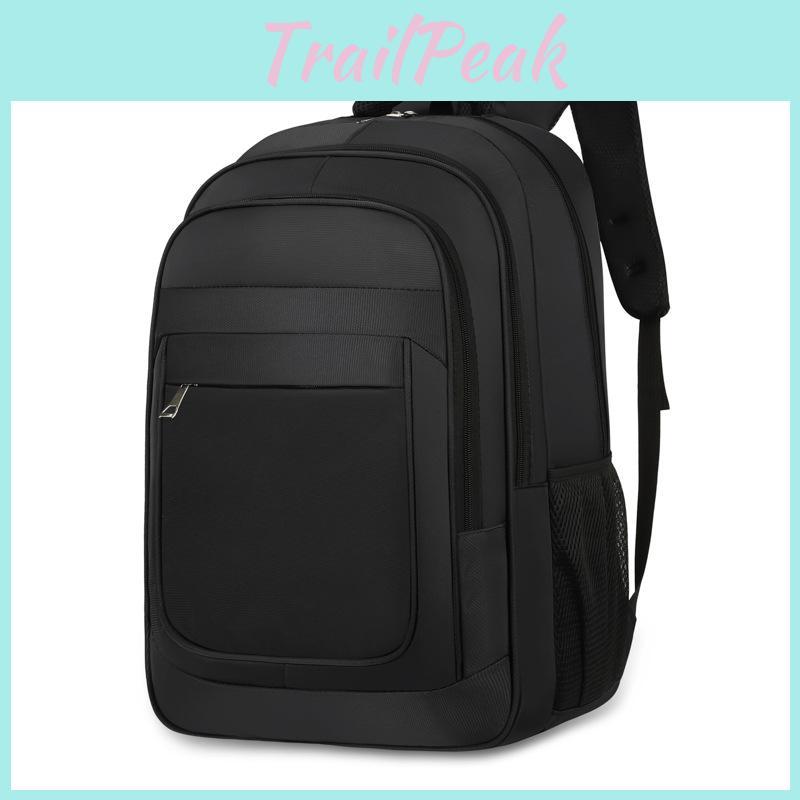 Solid Simple Style Color Backpack Outdoor Large Capacity Travel Schoolbag Bag