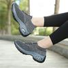 Fashion Women Platform Shoes Knitted Mesh Casual Sneakers Lace-up Outdoor Shoes for Walking Traveling Shoes