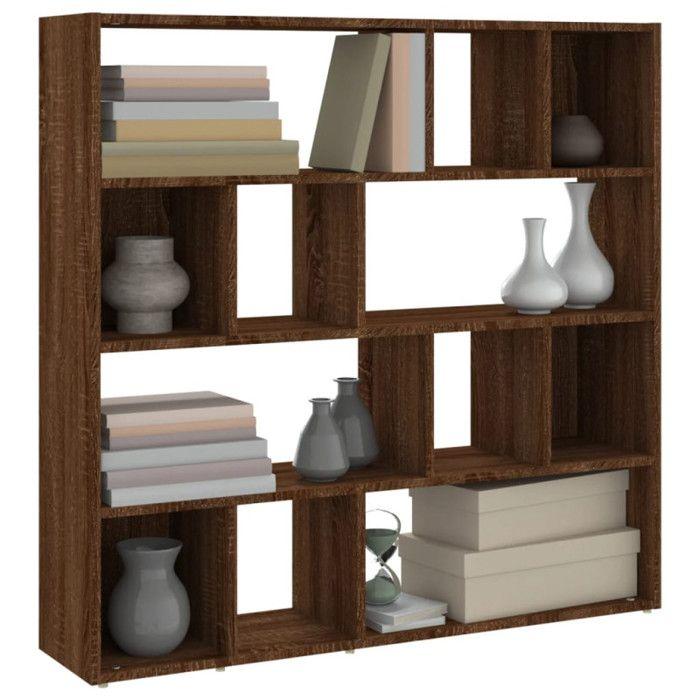 VidaXL Bibliothèque-Séparateur de pièce Chêne marron 105x24x102 cm 823252