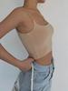 Tank Top Solid Halter Crop Tops Women Summer Camis Backless Camisole Fashion Casual Tube Female Sleeveless Cropped Vest
