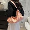 Fashion Canvas Shoulder Bags Solid Color Large Capacity Messenger Bag Totes Bag Women Female