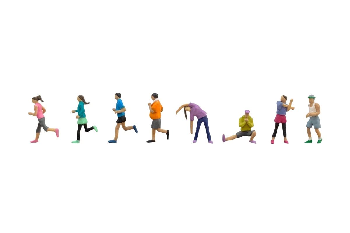 

TOMYTEC Scene Collection The Human 141 People Exercising Diorama Supplies