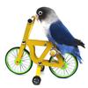Juguete de Entrenamiento para Pájaros Bicicleta de Metal para Loro Cacatuas Eclectus Conuros Pájaros Mascotas