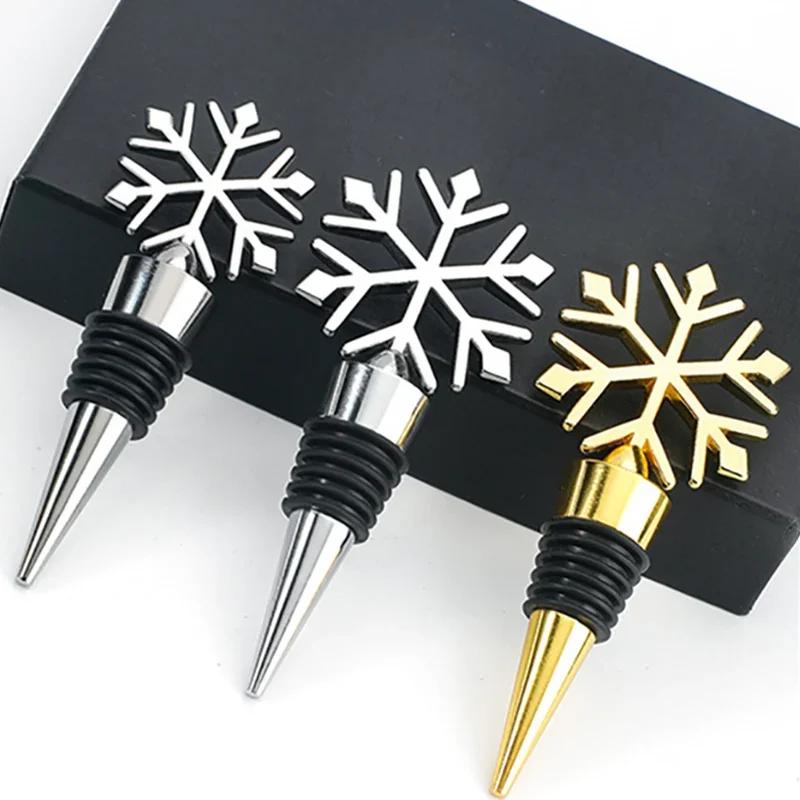 Snow Wine Bottle Stoppers Wine Storage Twist Cap Sealing Plugs Wine Gifts Bar Tools Kitchen Tools Gadgets for Christmas Party