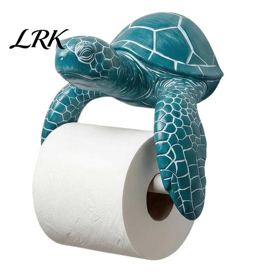 Stylish Bathroom Hardware Accessories Wall Mount Sea Turtle Toilet Paper Holder, 3D Printed Ocean Animal Easy Change Rack Roll Waterproof Tissue