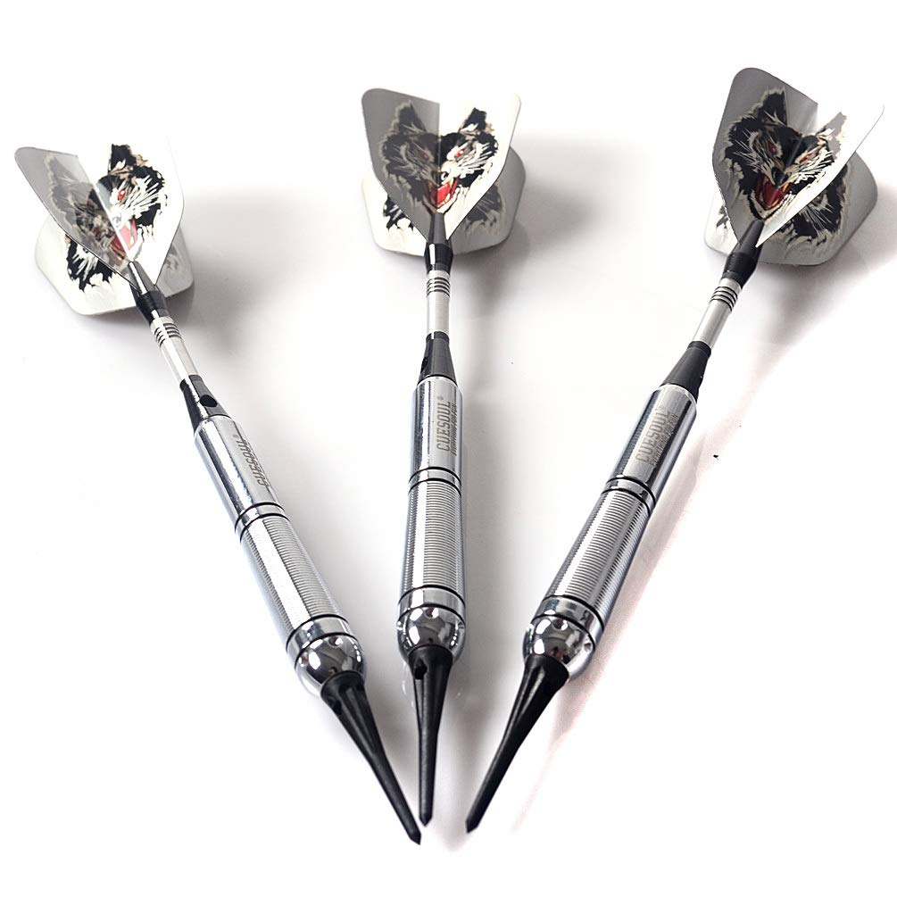 

CUESOUL Latest Wolf Design Series Soft Tip Darts with 16 Gram Barrels of (Set 3)