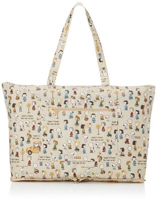 Hapitas(R) Snoopy Foldable Tote Bag PN125 Bus Stop Brown H0001 PN125