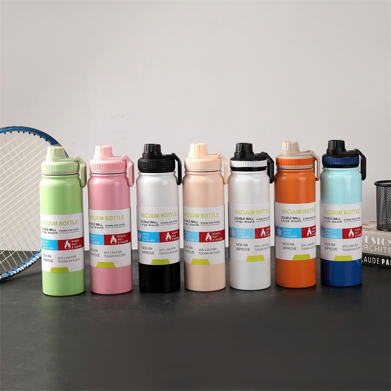 Stainless Steel Thermal Cup 600ML 800ML 1000ML Thermos Bottle Keeps Cold and Heat Thermal Mug Sports Insulated Cup Vacuum Flask