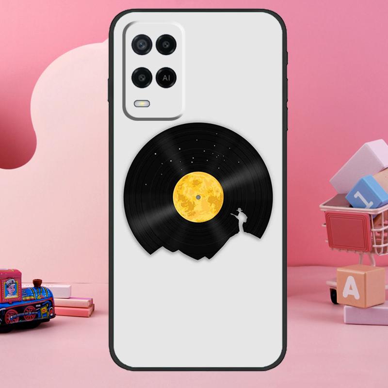 Vinyl DJ Record Art Case For Oppo A98 A78 A18 A38 A58 A60 A80 A40 A77 A57 A17 A74 A54 A94 A96 A76 A16 A15 A5 Pro
