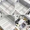 7pcs Clear Plastic Makeup Organizer for Countertop Stackable Drawer Dividers for Cosmetics Office Supplies Desk StorageOrganizer