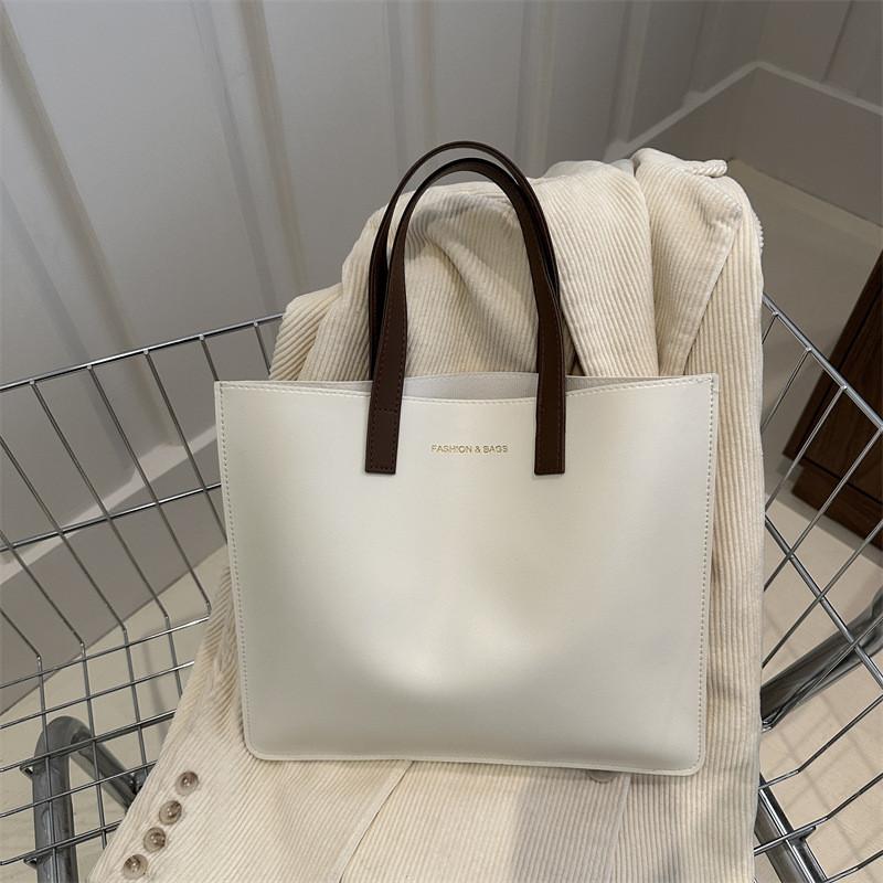 Large Capacity Soft Pu Fashion Shoulder Bag For Women 2024 New Trendy Street Style Tote