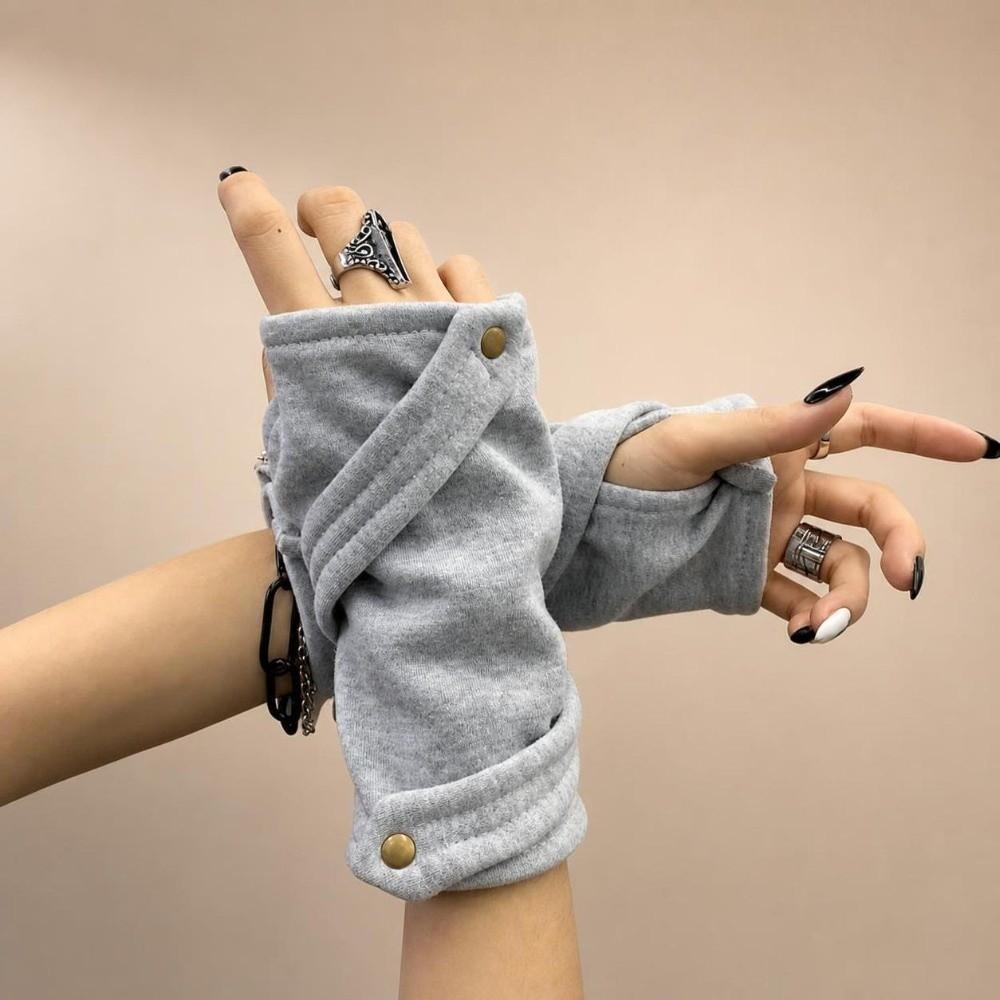 Decorative Design Fingerless Gloves Warm Street Dance Gloves Steampunk Gloves Dance Performance