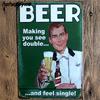 Vintage Tin Beer Signs Antique Decorative Metal Plaques Beer Carteles Vintage Metal Plaque Metal Vintage Pub 20*30cm