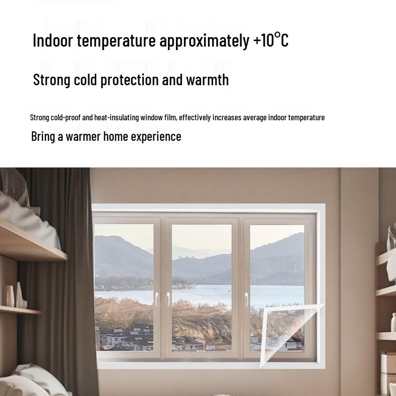 Transparent Windproof & Thermal Insulation Curtains for Winter