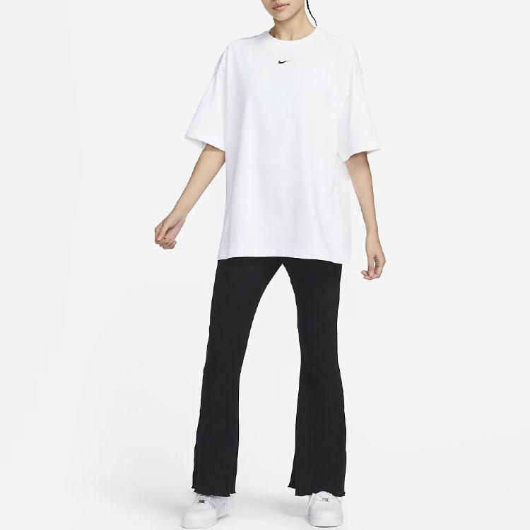 New Nike Sportswear Essential Women's Oversized Short-sleeve T-Shirt White DX7911-100