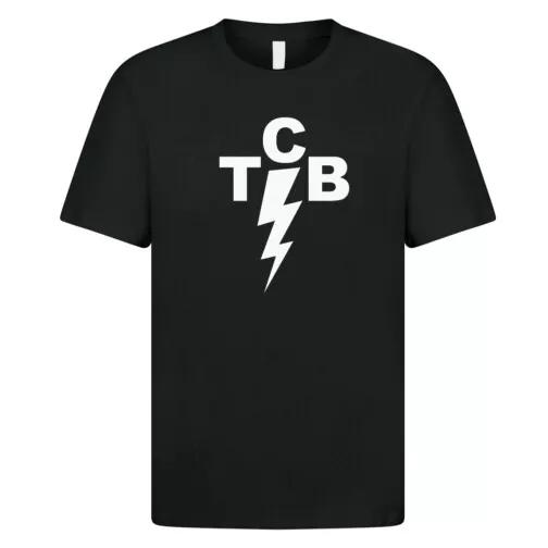 

TCB T Shirt 1123 Takin Care of Business Lightning Bolt Elvis 70s Logo Graceland S