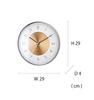 Interform Norte Wall Clock CL-4090, Copper, Warm Gray, White, Sweep Movement
