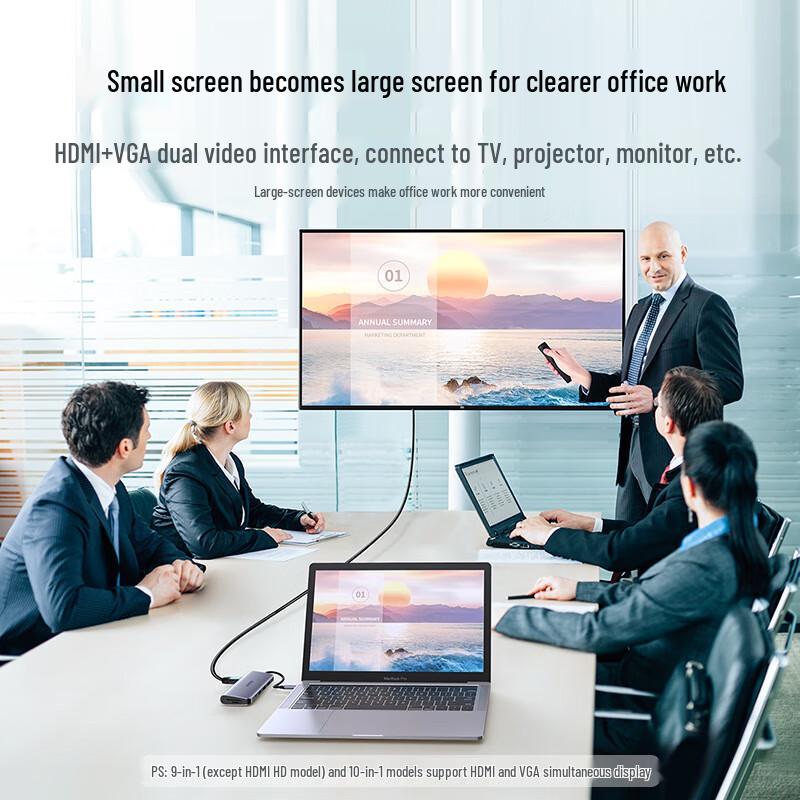 UGREEN 9-in-1 USB-C Hub with HDMI & VGA