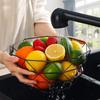 Fruit Bowl Washing Fruit Hollow Drain Basket Iron Fruit Basket Living Room Coffee Table Net Red Fruit Plate Snack Storage Basket