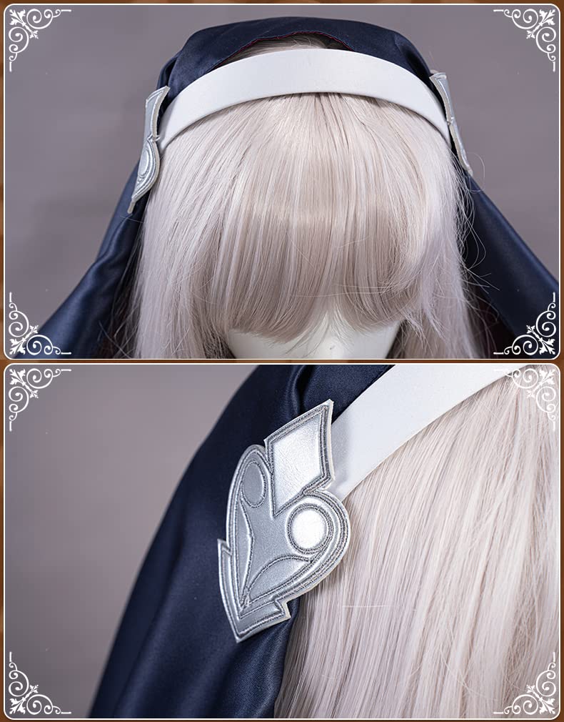 [Princess Outfit] Charlotte Nun Sister Sexy Figure Outfit, Sensual Cosplay Costume for Photoshoots, Size L