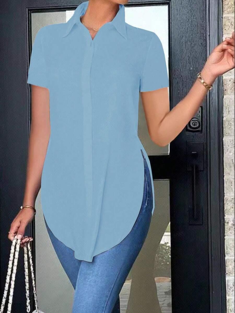 2026 Summer Fashion Women s Polo Collar Blouse Extra Extra Large
