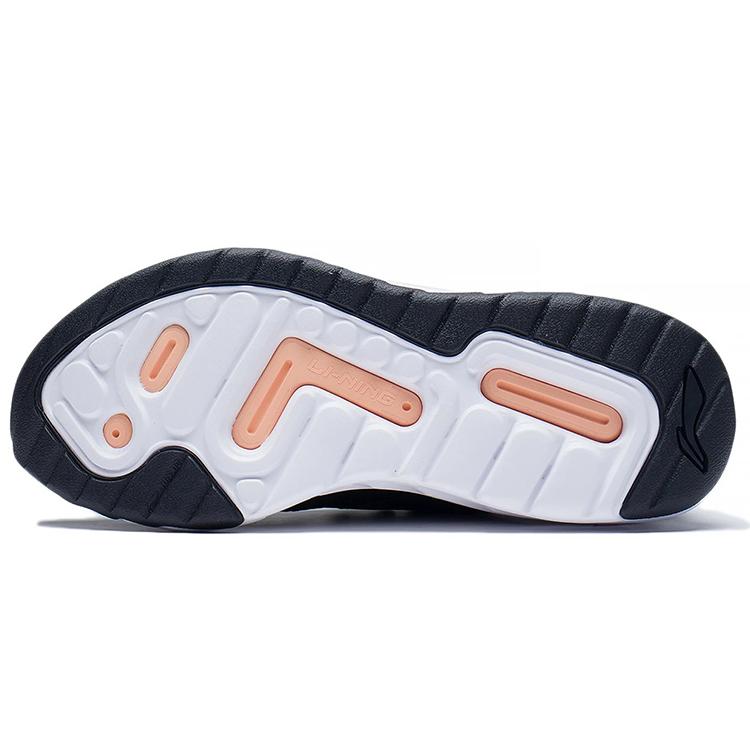 New LiNing Shock Absorbers Slip Resistant, Abrasion Resistant, Lightweight Low Top Running Shoes Men's Black Comfortable ARES015-2