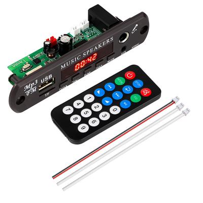 DIY MP3-Decoder-Board Bluetooth 5.3 Drahtloser Freisprech-Musik-Player fürs Auto mit Mikrofonfunktion TF USB Car Audio FM-Radio