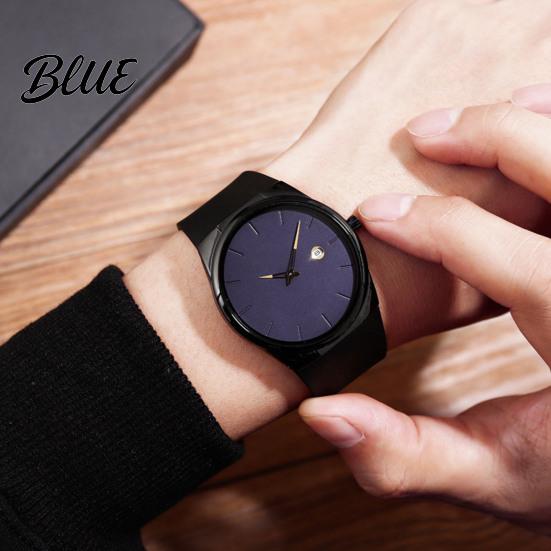 Quartz Wristwatch Watch Women Elegant Ultra Thin High Clarity Life Waterproof Business Men for Gift