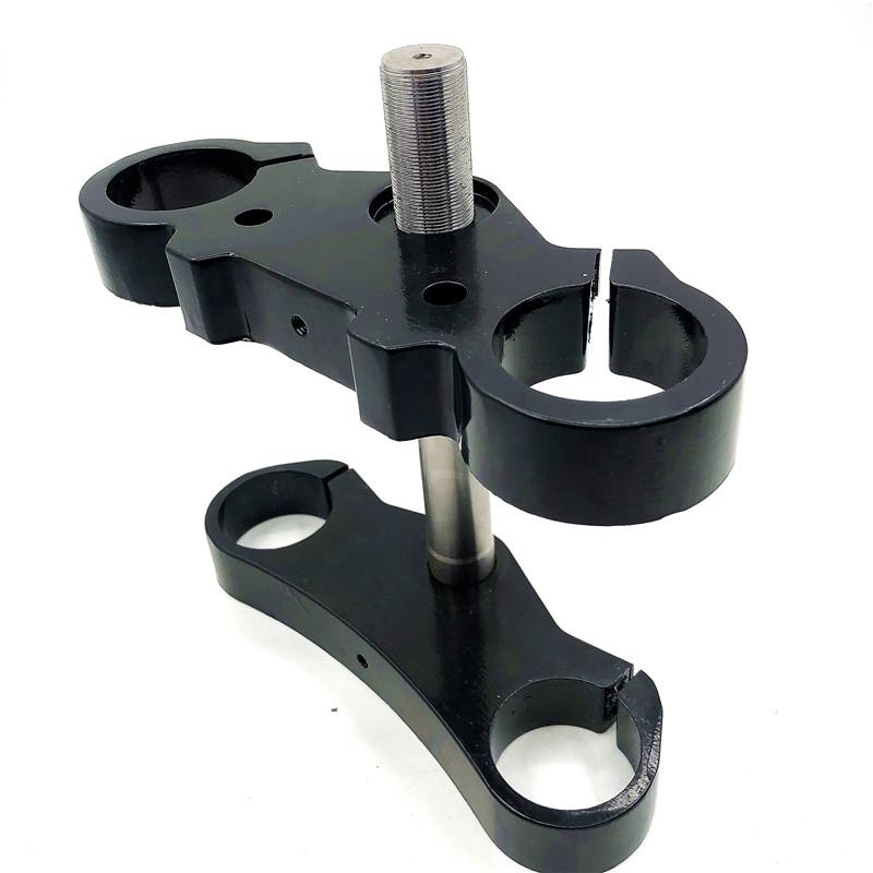 45MM Aluminum Motorcycle 22mm 7/8" Handlebar Riser Mount Bars  inverted shock absorber direction device upper and lower plate
