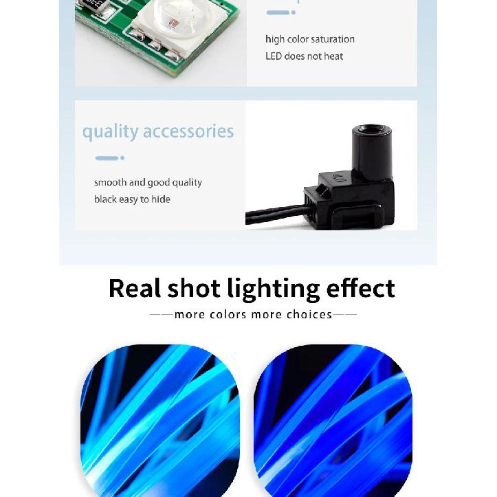 22 Modes 20 Colors 1-5M Car USB RGB LED Light Strip Interior Ambient Light Hand Control Invisible Fiber Optic Atmosphere Lamp