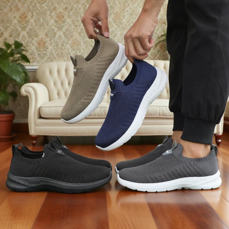 Men'S Soft Soled Walking Shoes New Lightweight Comfortable Classic Timeless Lazy People Be Used  Outdoor Tennis Fitness Sneakers