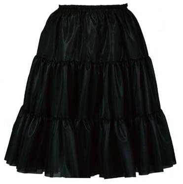 [Atelier Fuku] BIG 66cm length ruffled petticoat (Black)