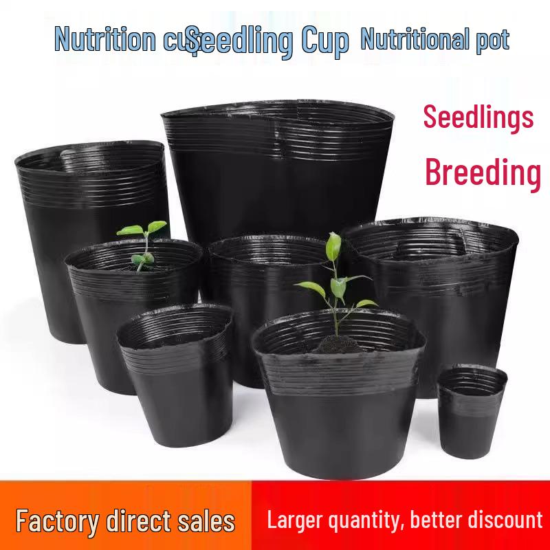 Large Disposable Thickened Plastic Seedling Pot for Planting