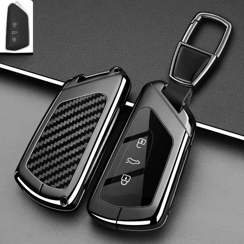 Premium Zinc Alloy Key Cover Case for Volkswagen ID.4/Tiguan L/TuZhong 06/Lamando L/Touareg Pro/Sagitar L (2026) - Key Fob Shell