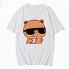 Couple Tee Bubu Is Watching Movies And Milk Tea With Dudu Tshirt Cartoon Cute Graphic Tees For Ladies Kawaii Unisex Tops