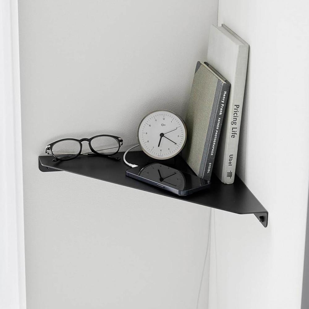 No-punch Corner Wall Bathroom Study Kitchen Living Room Wall Hanging Triangle Shelf