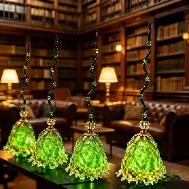 1-4PCS Halloween Magic Broom with Sound and Touch Activation Animated Light Up Moving Dancing Broomstick for Haunted Decoration
