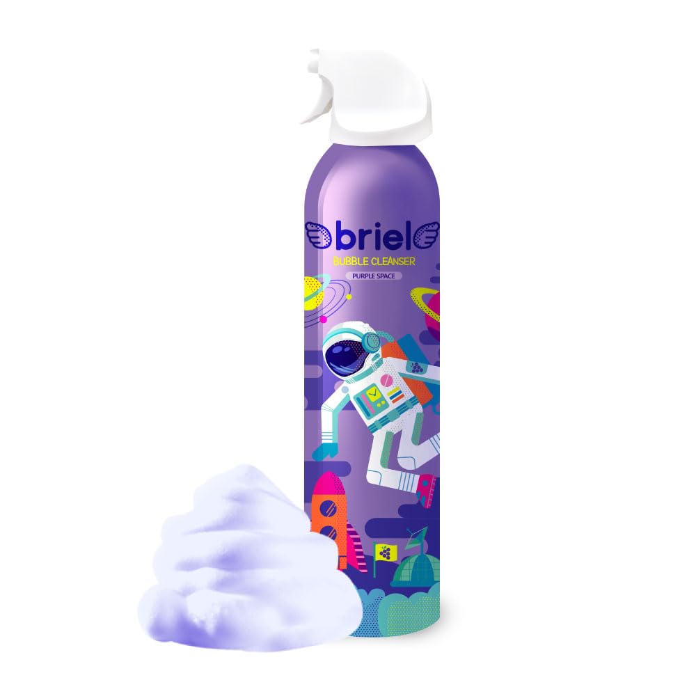 Briel Bubble Play Bubble Cleanser 300ml Kids Body Soap for Bath Time - Grape Scent