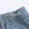 Fashion Star Waist Buckle Adjustable Detachable Pants Clips Waist Tightener For Girls Nail-free Jeans Metal Button Snaps