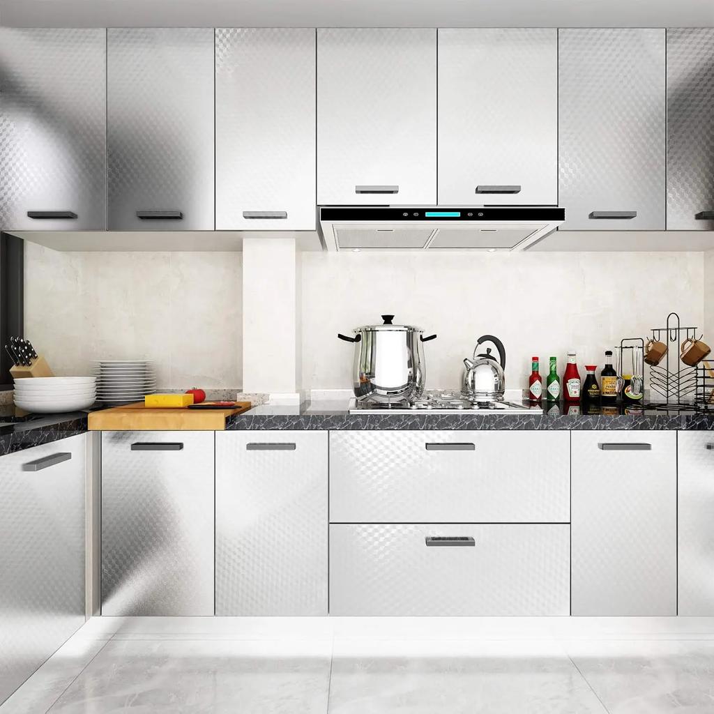 10M 5M 1M Kitchen Stove Splash Guard Sticker Self Adhesive Waterproof Aluminum Foil Wallpaper Oil Resistant