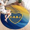 Boca Juniors Round Area Rug,Carpet Rug for Living Room Bedroom Sofa Playroom Decor,Non-slip Floor Mat