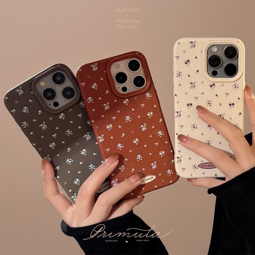 Vintage Floral Print iphone16iPhone Case17Gentle temperament13Applicable14pro Max Soft15