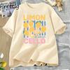Limoncello T Shirt Summer Fuits La Dolce Vita Lemon Tee Retro Italian Summer TShirt Graphic Tee Y2k Clothes Short Sleeve Unisex