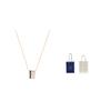 Swarovski Three Ring Pendant Necklace Elegant Luxury Multiple Metal Finishes Women Necklace Black 5353666