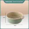 Double-Layer Plastic Drain Basket: Enlarged Kitchen Basin & Fruit Plate