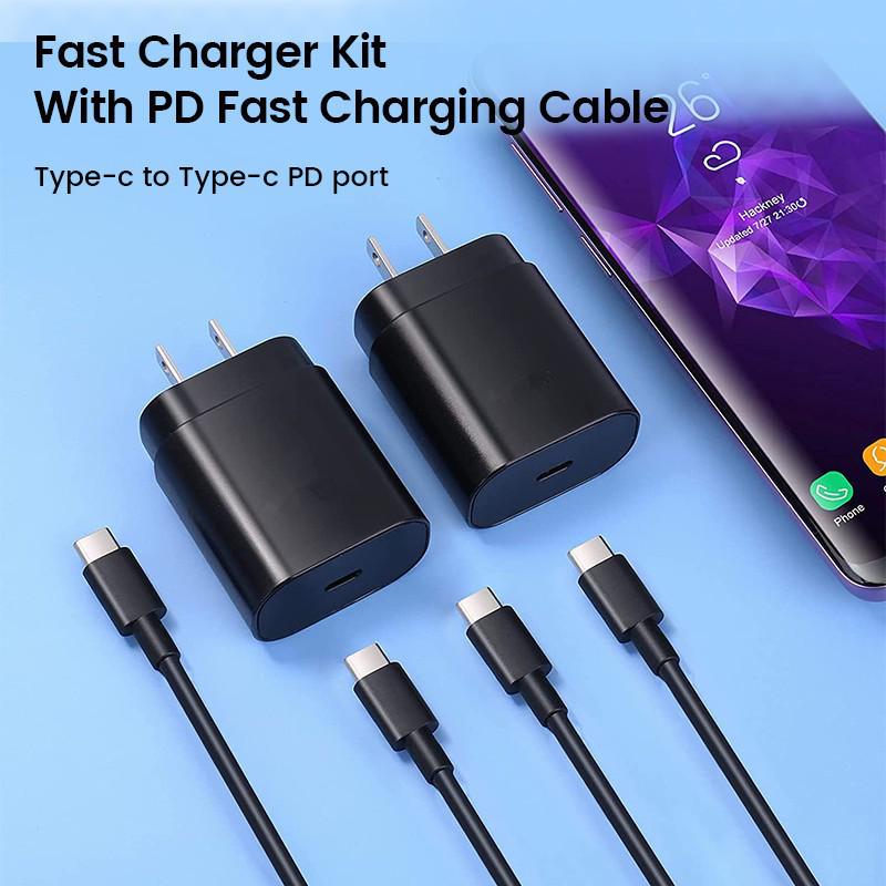 25W PD Schnellladegerät für Mobiltelefone - EU/US/UK Spec Reiseadapter