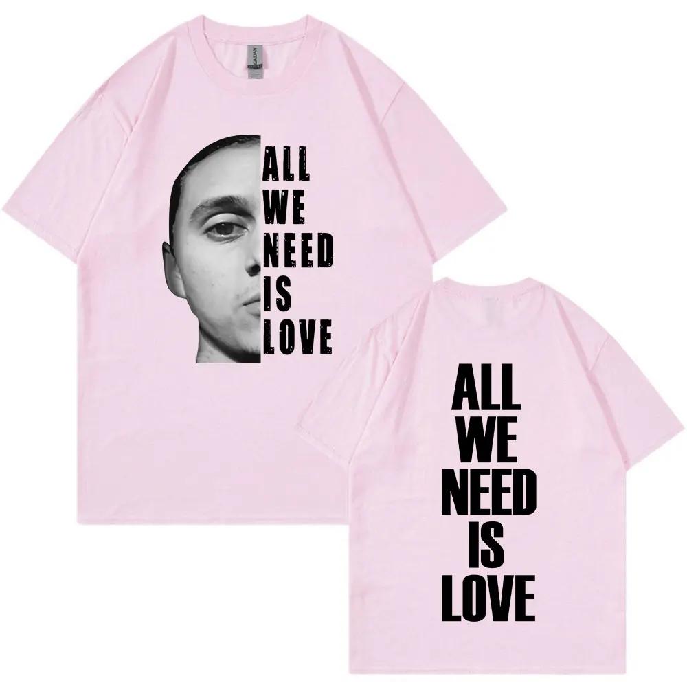 Canserbero All We Need Is Love Merch T Shirt Unisexs Women Fashion Vintage Short Sleeve Tshirts Cotton Casual Oversized T Shirts