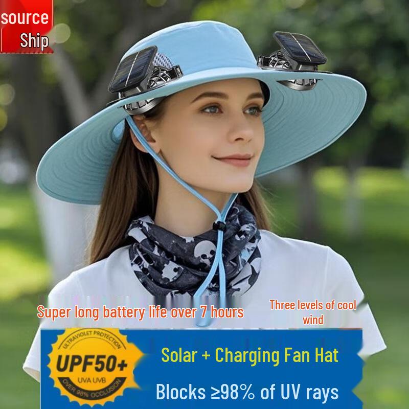 HANDUNYOU Портативная шляпа-вентилятор