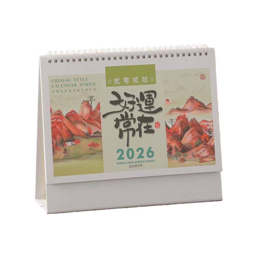 Chinese New Year Style 2026 Desk Calendar Month Date Display Monthly Planner Office Use