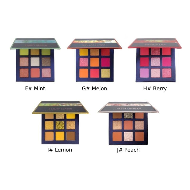 BEAUTY GLAZED - 9-Color Fruity Eyeshadow Palette - 5 Types
